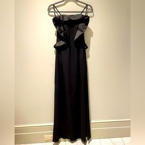 NEW RAOUL EVENING GOWN WOMEN’S SIZE 2 BLACK SILK MSRP $850